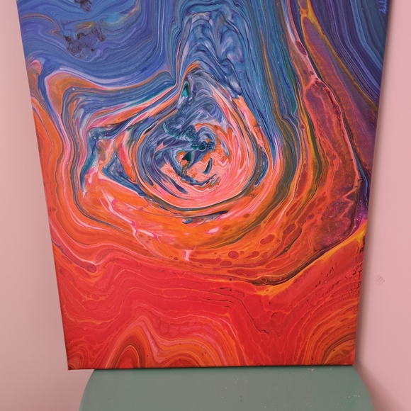 Fire vs Ice painting - Picture 4 of 4